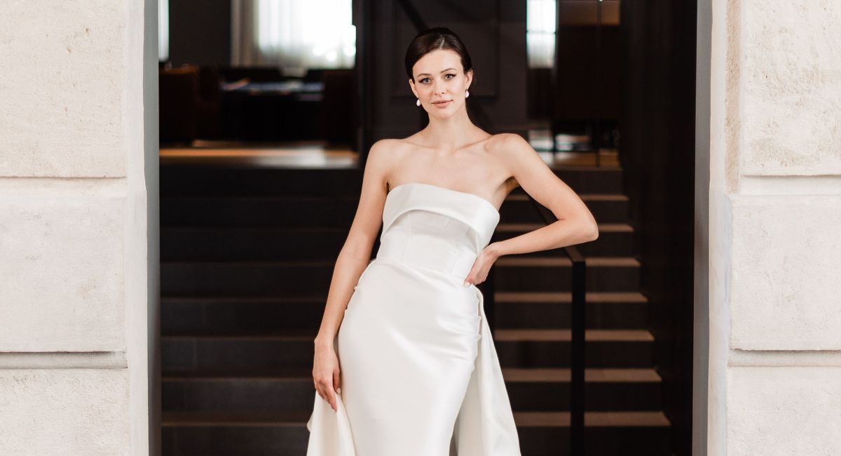 Hochzeitskleid,Braut,Kleid,Brautkleidung,Brautpartykleid,Flash-Fotografie,Trägerloses Kleid,Ärmel,Taille,Geste,