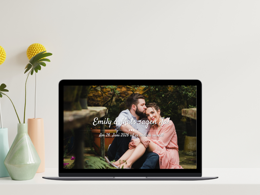 hochzeitswebsite idee Glück, Flitterwochen, Liebe, Romantik, Menschen in der Natur, Gadget, Freizeit, Anzeigegerät, Komfort, Kommunikationsgerät,